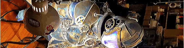 Steven Working on Steampunk Action Suit - Action Suits, Costume Designer, Costume Art Concepts, and Wardrobe Services - Hollywood, Los Angeles, Las Vegas, South Beach, Miami - 323-907-5069 Hermosa Beach Marketing