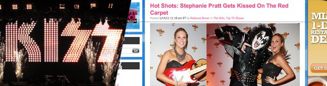 The Band KISS and Stephanie Pratt in MTV Blog - Celebrity Photography, Paparazzi, and Photojournalist Services - Hollywood, Los Angeles, Las Vegas, South Beach, Miami - 323-907-5069 Hermosa Beach Marketing