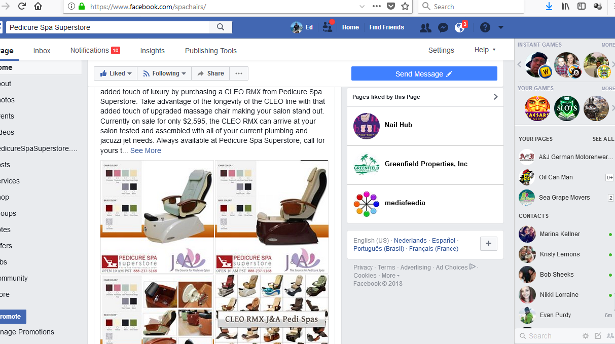Grand Master Pedicure Chair Website Services