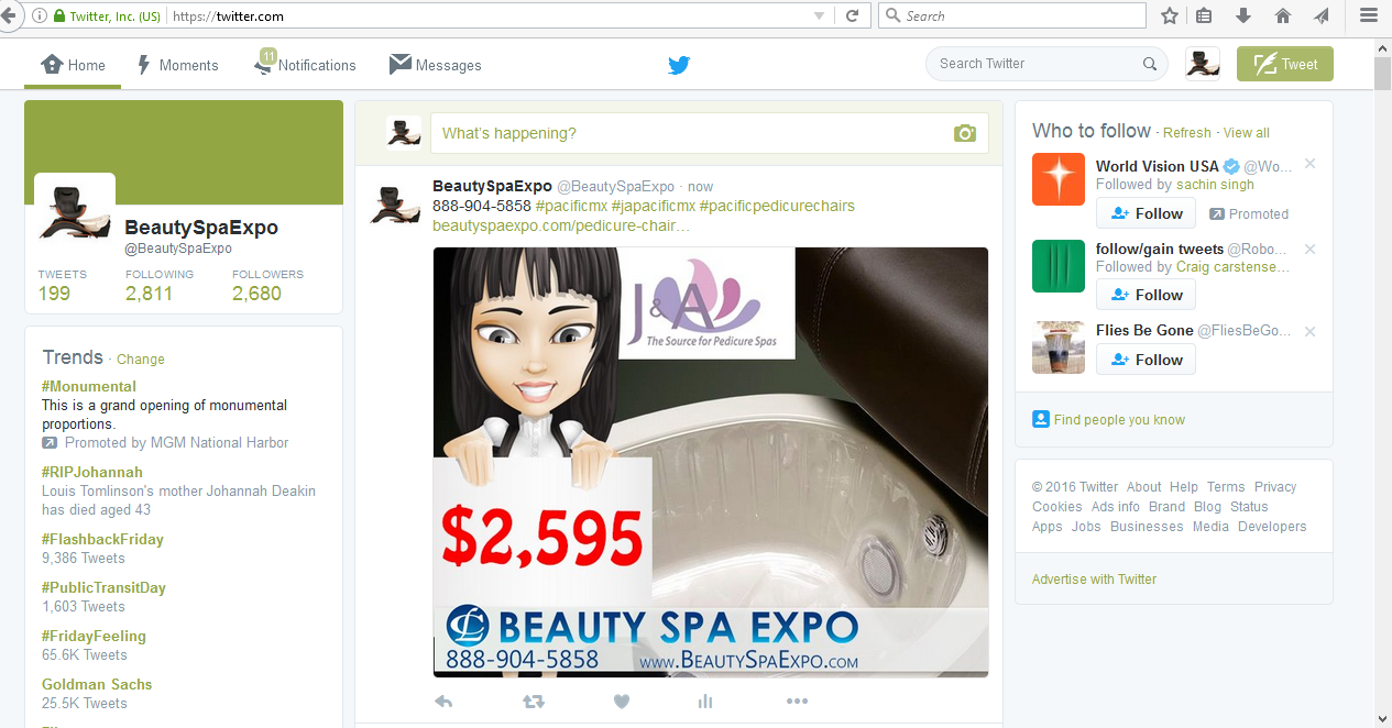 Grand Master Pedicure Chair Website Services