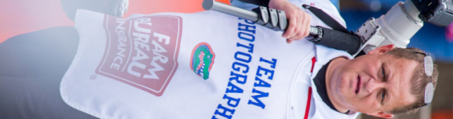 Photo of Ralph with Team Photographer Vest on the Field of the Florida Gators - Sports Photography Services - Hollywood, Los Angeles, Las Vegas, South Beach, Miami - 323-907-5069 Hermosa Beach Marketing