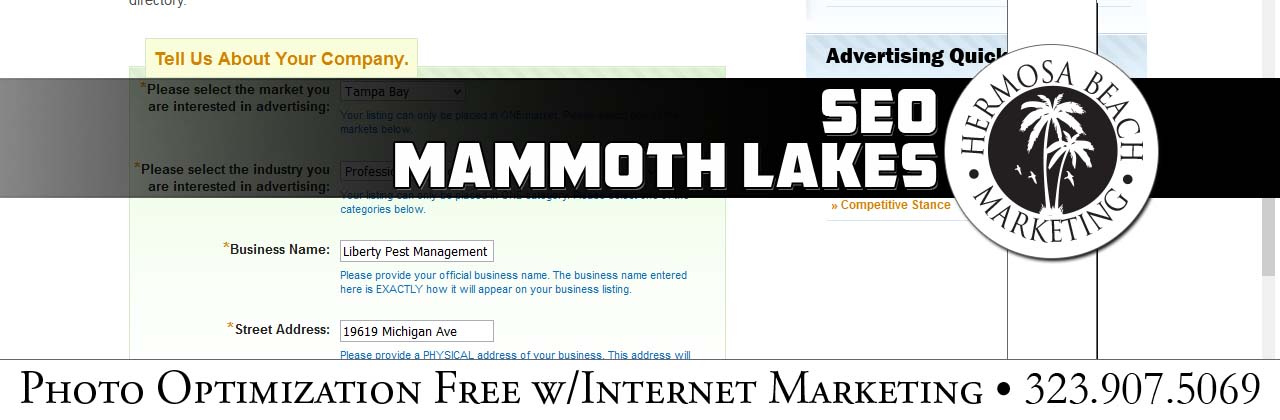 SEO Internet Marketing Mammoth Lakes SEO Internet Marketing